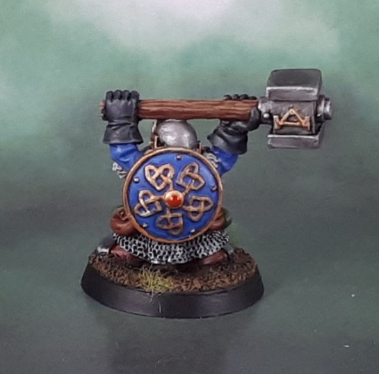 Drong the Hard (Colin Dixon, 1998), Imperial Dwarf Command Standard Bearer (Michael/Alan Perry, 1988)