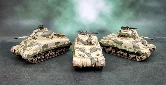 Battlefront 15mm M4A1 Sherman Company - British 8th Army Desert Rats for Flames of War, 1:100, 1/100, Battlegroup, What a Tanker